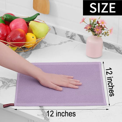 Homaxy 100% Cotton Waffle Weave Kitchen Dish Cloths, Ultra Soft Absorbent Quick - Image 5