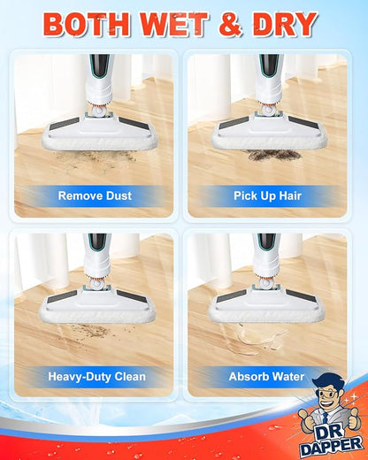 DR DAPPER 4 Pack SMP01 Steam Mop Pads Compatible - Image 4