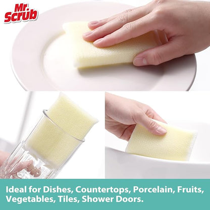 Sponges Kitchen Scrub Dish Sponge Scouring Pad, 24 Pads Cleaning Brush - Image 4