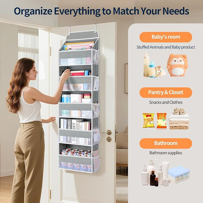Yecaye Over The Door Organizer Storage, 5-Tier Heavy Duty Door Organizers - Image 6