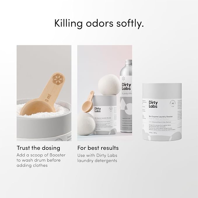Dirty Labs | Scent Free | Bio Enzyme Laundry Booster | 2-Pack = 96 Loads | - Image 7