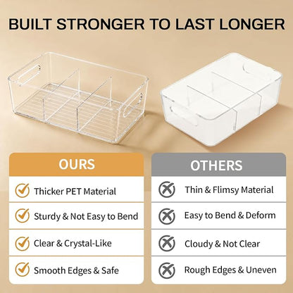 Mpotmiy 4 Pack Clear Pantry Organizers and Storage Bins - Image 9