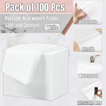 Disposable Bed Sheets 100 Pcs Massage Table Covers 31"x71" Non Woven Fabric - Image 3