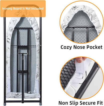 Over The Door Ironing Board Cover 13 x 37 inch, Small Iron Board Cover w Heat - Image 4