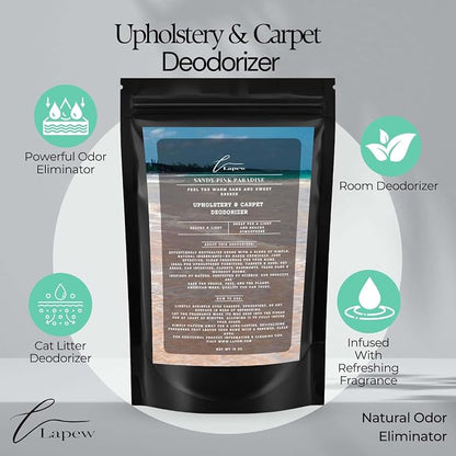 Sandy Pink Paradise Carpet Freshener Powder 16 oz | Powerful Odor Eliminator - Image 4