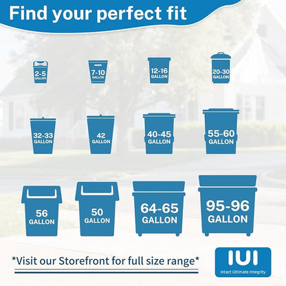 Heavy Duty Trash Bags 55-60 Gallon, Commercial, Construction & Outdoor Use | - Image 6
