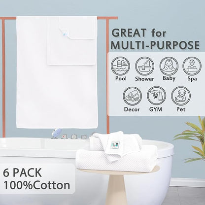 VOOVA & MOVAS White Towels Bathroom Sets - Image 3