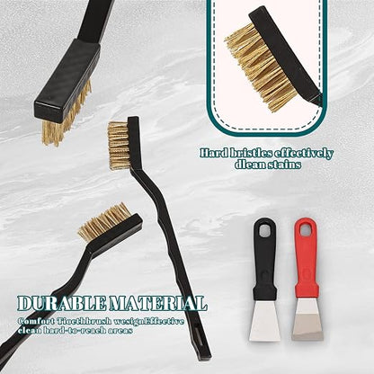 80 Pcs Mini Wire Brush Brass Brush Set, Curved Handle Masonry Brush Wire Brush - Image 7
