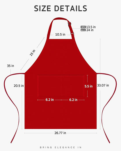 Syntus Chef Apron for Men Women Kitchen Cooking Apron - Image 2
