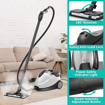 Steam Cleaner, Fast 50S Heat-Up Refill Anytime, 293°F/70 PSI Powerful - Image 6