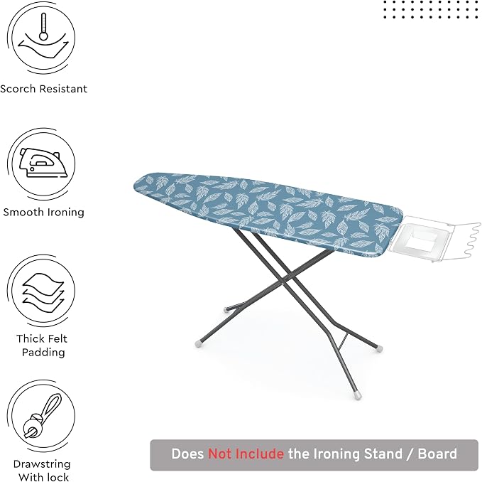 Encasa XO Ironing Board Cover and Pad 49"x18" - Image 3