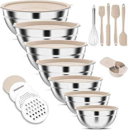 ENVTEK 7-Piece Stainless Steel Mixing Bowls Set by ENVTEK