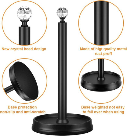 KASUNTO Paper Towel Holder, Steel Paper Towel Holder Countertop - Image 3