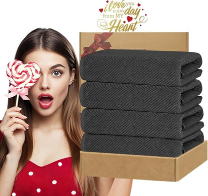 VOOVA & MOVAS Grey Bath Towels - Image 6