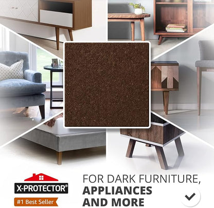 24 Heavy-Duty Felt Furniture Pads 1” 1/4” Thick X-Protector! Square Felt Pads - Image 2