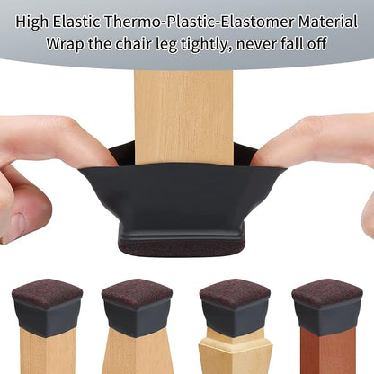 Ezprotekt 24 Pcs Square Chair Leg Floor Protectors - Image 8
