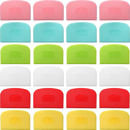 Uiifan 24 Pcs Plastic Bench Scraper by Uiifan