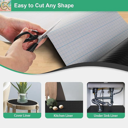 Self-Adhesive Shelf Liner Kitchen Liner, Waterproof Backed Paper Easy Peel and - Image 3