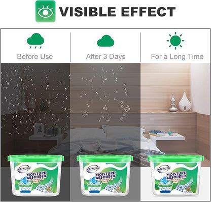 NATRUTH Moisture Absorber boxes, Unscented 500ml*10.5OZ Closet Dehumidifier - Image 6