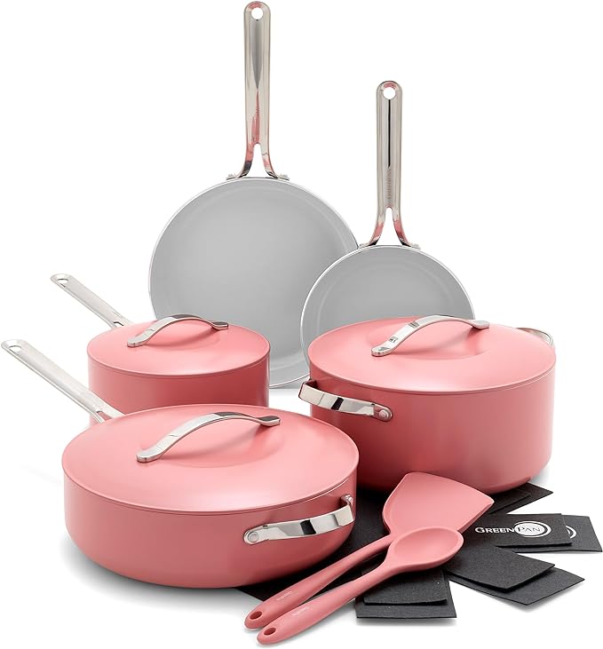 GreenPan Nova 10-Piece Cookware Pots & Pans Set, Oprah’s Favorite Things 2024 by GreenPan