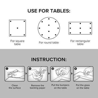 X-Protector Glass Table Top Bumpers - Image 6