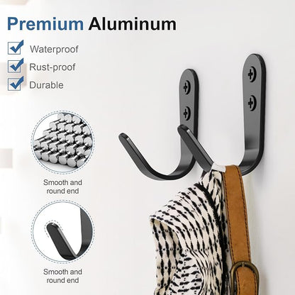 10PCS Hooks - Wall Mount Coat Hooks - Image 2