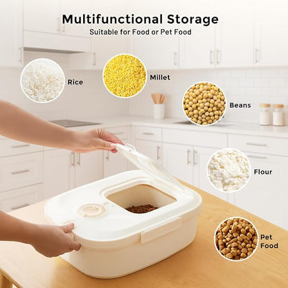 ZOMISIA 40-50lbs Dog Food Storage Container, Large Capacity Collapsible - Image 8