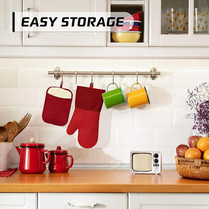HOMWE Silicone Oven Mitts and Pot Holders - Image 7