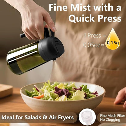 SWEET VIEW - Olive Oil Sprayer for Cooking, 16oz/470ml Glass Light-Proof Oil - Image 3