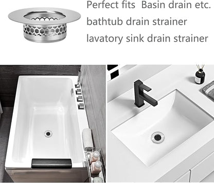Bathroom Sink Strainer, Bathtub Lavatory Sink Drain Strainer Hair Catcher - Image 6