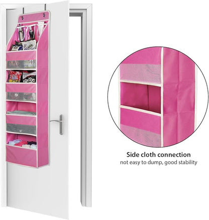 Univivi 5-Shelf Fabric Door Storage Over Door Hanging Organizer - Image 4
