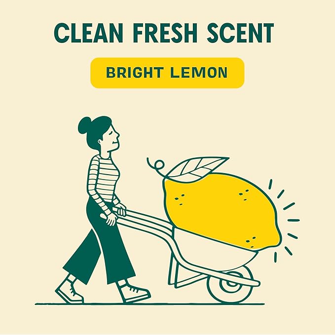 Aunt Fannie's Ultra Concentrated Floor Cleaner Vinegar Wash, Multi-Surface Solution For Mopping, Makes 16 Gallons, Bright Lemon Scent, 32 oz. (Pack of 6)