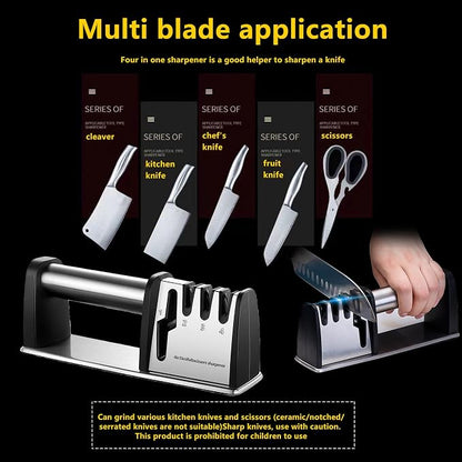 Knife Sharpeners, 4 in 1 Professional Chef's Kitchen Knife Accessories - Image 8