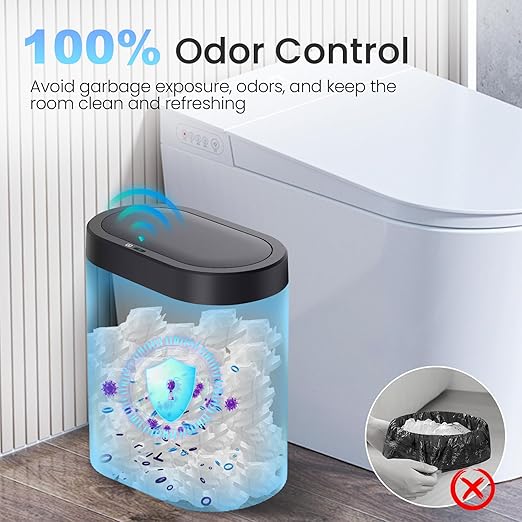 jinligogo 2 Pack 5 Gallon Bathroom Trash Can - Image 5