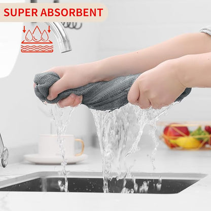 Homaxy 100% Cotton Waffle Weave Kitchen Dish Cloths, Ultra Soft Absorbent Quick - Image 3