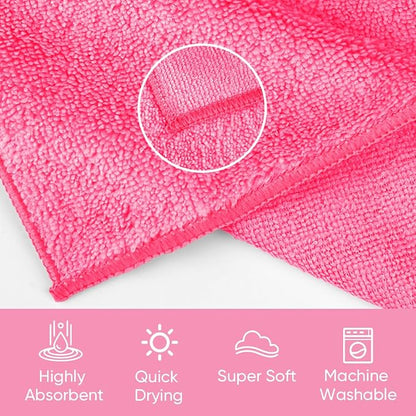 HOMEXCEL Microfiber Washcloths 12 Pack, Highly Absorbent and Soft Face Towel - Image 3