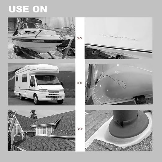 White RV Roof Sealant Tape, 4" x 25' Waterproof Repair Seal Tape – Extra Thick, UV-Resistant, Weatherproof Patch for Permanent Leak Sealing on RVs, Trailers, and Mobile Homes