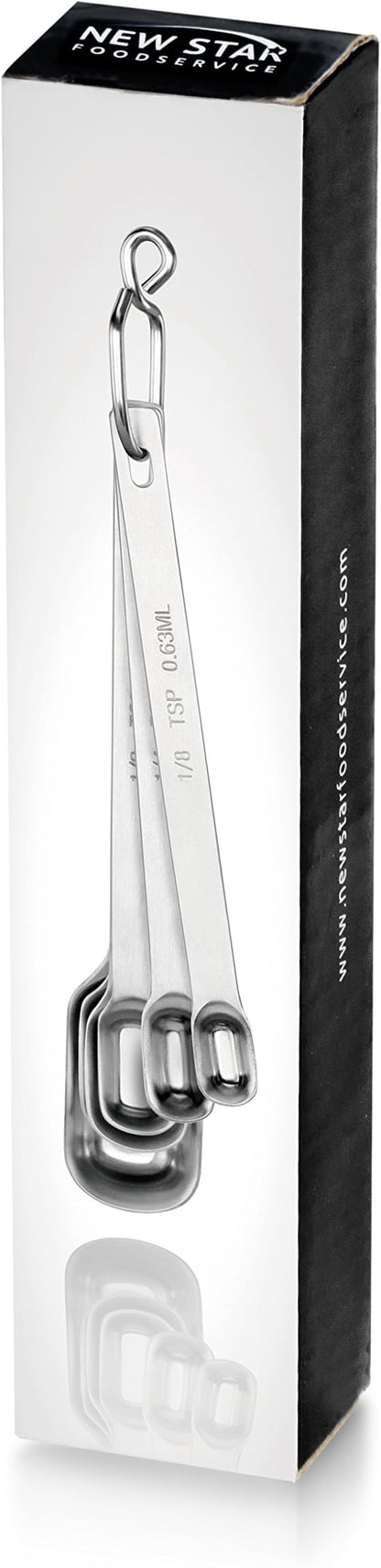 New Star Foodservice 43136 Stainless Steel 18/8 Measuring Spoons - Image 5