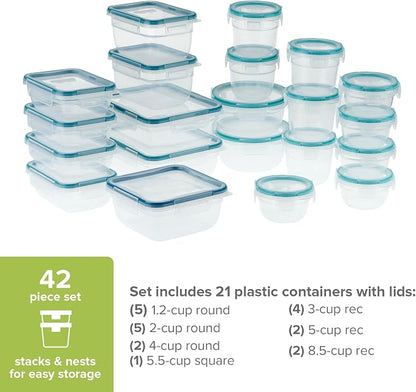 Snapware Plastic Total Solution Large Food Storage Containers Set, Meal Prep - Image 2
