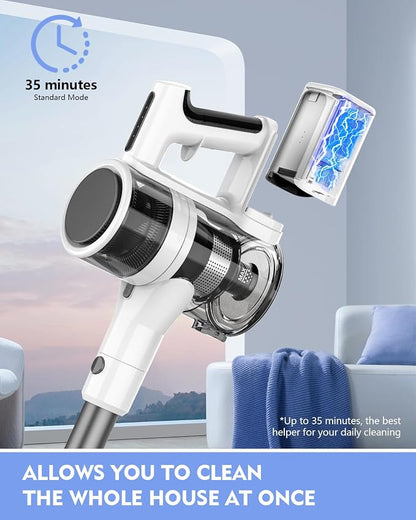 Cordless Vacuums, 000PRM Powerful Motor Vacuum Cleaner and 2200mAH Rechargeable - Image 3