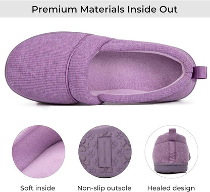 HomeTop Women's Comfy Loafer Slippers Lightweight Memory Foam Non-slip Indoor - Image 4