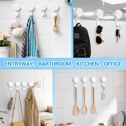 LUXEAR Suction Cup Hooks Reusable Suction Hooks - Image 8