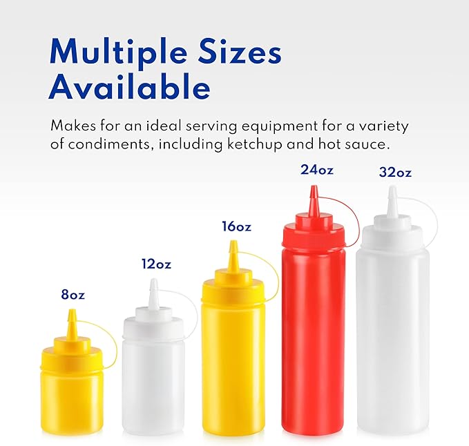 New Star Foodservice 533739 Plastic Squeeze Bottles - Image 6