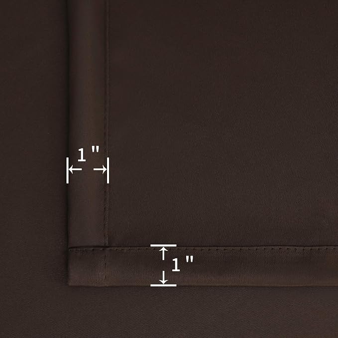 BGment Brown Blackout Curtains for Kitchen Cafe Window - Image 6