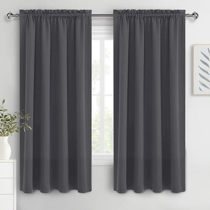 DWCN Blackout Curtains for Bedroom 72 Inch Length 2 Panels Set, Solid Thermal by DWCN