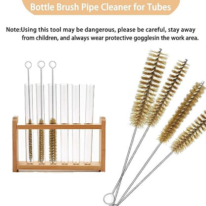 7pcs Brass Tube Brushes Bottle Brush Wire Tube Brushes, Long Wire Cleanling - Image 4