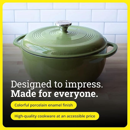 Lodge Essential Enamel Cast Iron Dutch Oven - Image 7