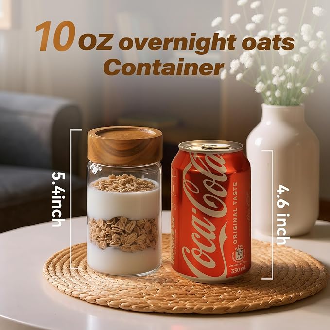 6-Pack 10 oz Airtight Food-Grade Glass Mason Jars - Image 3