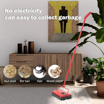 Eyliden Carpet Sweeper, Mini Size Lightweight Hand Push - Image 6