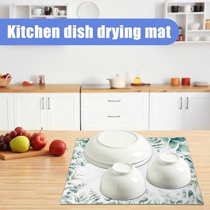 Sage Eucalyptus Dish Drying Mat - Image 6